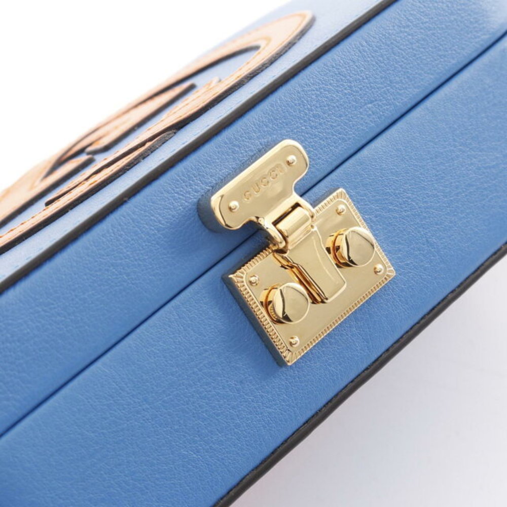 Gucci Orange Bag Blue GG Interlocking Leather Shoulder - Picture 5 of 7